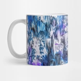 Abstract in Blue and Violet Mug